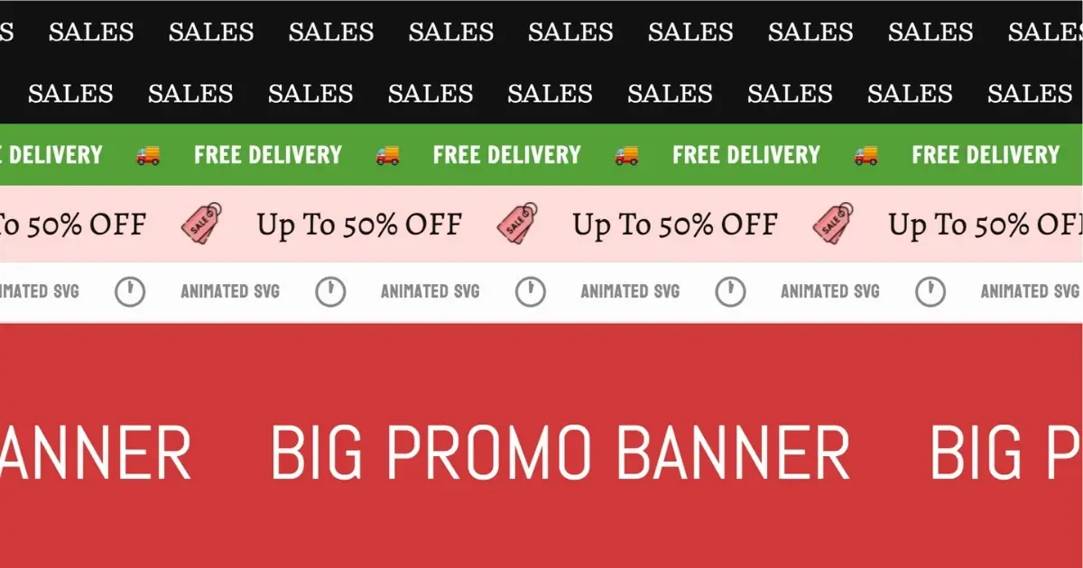 Scrolling Marquee Banner